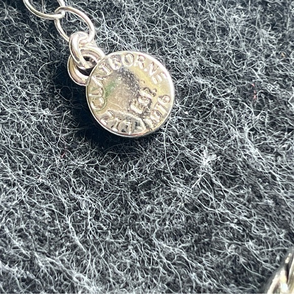 Vintage Liz Claiborne Silver Jewelry Set- Necklace, Earrings, Bracelet - Picture 10 of 10